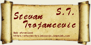 Stevan Trojančević vizit kartica